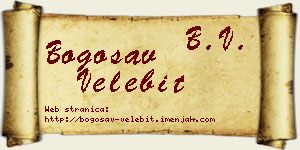 Bogosav Velebit vizit kartica
